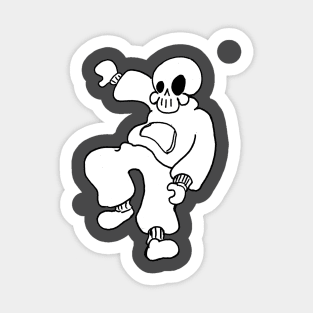 Funky Skeleton Dude Sticker